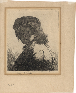 Los 5657 - Rembrandt Harmensz. van Rijn - Selbstbildnis mit Schärpe um den Hals - 0 - thumb