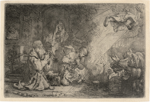 Los 5659 - Rembrandt Harmensz. van Rijn - Der Engel vor der Familie des Tobias verschwindend - 0 - thumb
