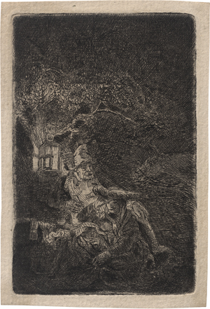 Los 5662 - Rembrandt Harmensz. van Rijn - Die Ruhe auf der Flucht, Nachtstück - 0 - thumb