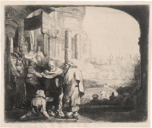 Los 5665 - Rembrandt Harmensz. van Rijn - Petrus und Johannes an der Pforte des Tempels - 0 - thumb