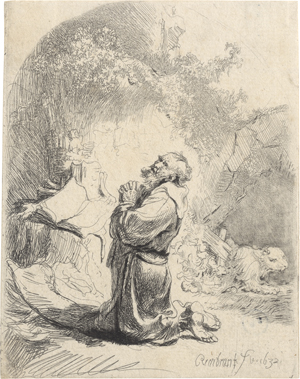 Los 5667 - Rembrandt Harmensz. van Rijn - Der hl. Hieronymus im Gebet, abgerundet - 0 - thumb