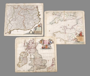 Los 94 - Danckerts, Justus - Sammlung von 54 grenzkolorierten Kupferstichkarten - 3 - thumb