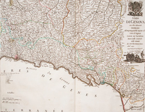 Lot 122, Auction  126, Le Rouge, Georges-Louis, L'Etat de la République de Genes Tiré Des Meillieurs Cartes d'Italie Corrigé sur les Lieux