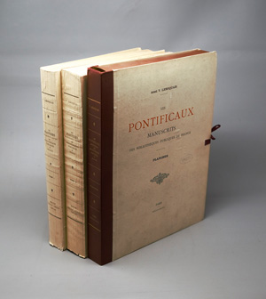 Lot 515, Auction  126, Leroquais, Victor, Les Psautiers manuscrits latins des bibliothèques publiques de France. Macon, Protat, 1940-1941. - Mit zwei beigegebenen Tafelbänden