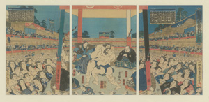 Lot 651, Auction  126, Kunisada, Utagawa,  Sumo-Ringen