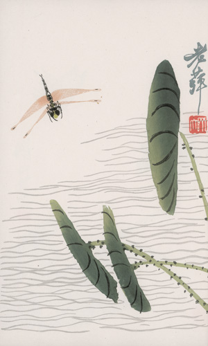 Lot 666, Auction  126, Qi Baishi, Rong Bao zhai xin ji shi jian pu. 2 chinesische Blockbücher 