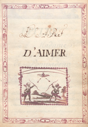 Lot 1040, Auction  126, Bernard, Pierre-Joseph, L’art d’aimer