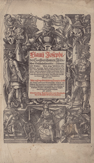 Lot 1140, Auction  126, Josephus, Flavius, Historien und Bücher: Von alten jüdischen Geschichten