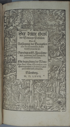 Los 1164 - Mathesius, Johannes - Postilla. Das ist Außlegung der Sontags und fürnembsten Fest Evangelien uber das gantze jar - 5 - thumb