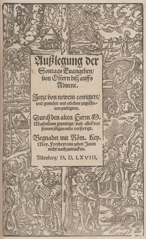 Los 1164 - Mathesius, Johannes - Postilla. Das ist Außlegung der Sontags und fürnembsten Fest Evangelien uber das gantze jar - 1 - thumb