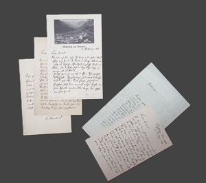 Lot 2548, Auction  126, Weinhold, Karl, Konvolut von 5 eigh. Briefen. 1852-1857