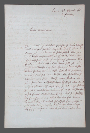 Lot 2570, Auction  126, Sybel, Heinrich von, Brief an eine Marianne. 1866