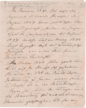 Lot 2595, Auction  126, Milde, Carl August, Große Sammlung von Lebensdokumenten. 1840-1861