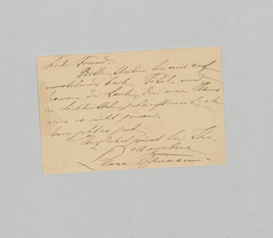 Lot 2634, Auction  126, Schumann, Clara, Postkarte nach Baden-Baden. 1889
