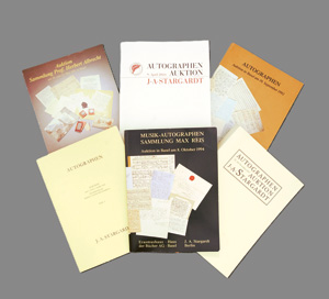 Los 2638 - Stargardt, J. A. - 62 Kataloge ihrer Autographen-Auktionen. 1971-2024 - 0 - thumb