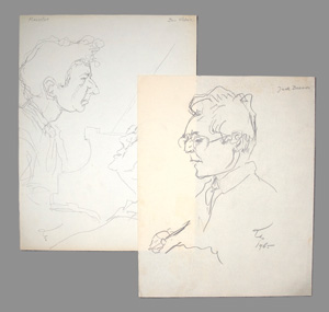 Lot 3060, Auction  126, Dolbin, Benedikt Fred, Portaits von Julius Rudel, Marc Bitzstein und Robert Lewis