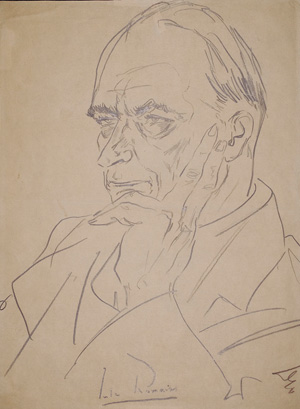 Lot 3071, Auction  126, Dolbin, Benedikt Fred, Portrait von Jules Romains