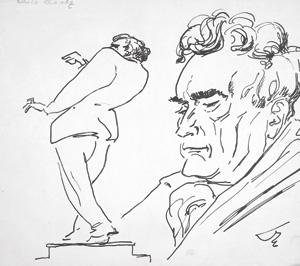 Lot 3074, Auction  126, Dolbin, Benedikt Fred, Portrait von Carlos Chavez