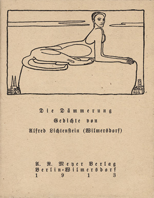 Los 3302 - Lichtenstein, Alfred - Die Dämmerung. Mit Umschlagzeichnung von R. Scheibe. Berlin 1913 - 0 - thumb