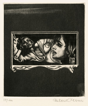 Lot 3357, Auction  126, Schlotter, Eberhard, Sechzehn Radierungen zu Philosophie im Boudoir von Marquis de Sade. Mit 16 sign. Orig.-Radierungen. 1968. - 100 Exemplare.