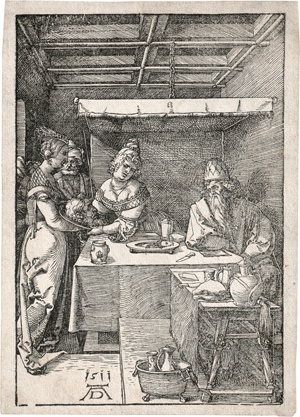 Lot 5107, Auction  126, Dürer, Albrecht, Herodias empfängt das Haupt des Johannes