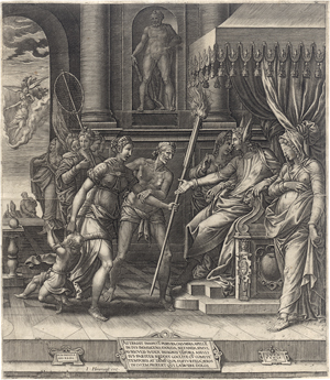 Lot 5123, Auction  126, Ghisi, Giorgio, Die Verleumdung des Apelles