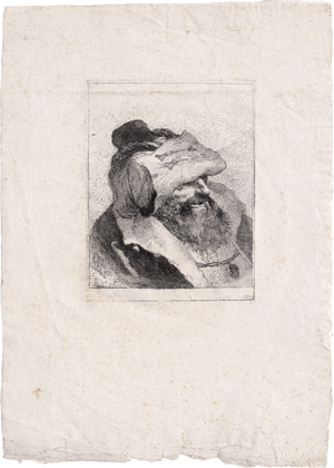 Lot 5336, Auction  126, Tiepolo, Giovanni Domenico, Alter Mann, die Kappe in die Stirn gezogen