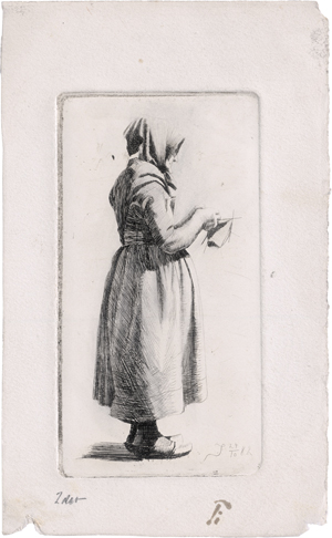 Lot 5369, Auction  126, Ilsted, Peter, Alte Frau, strickend