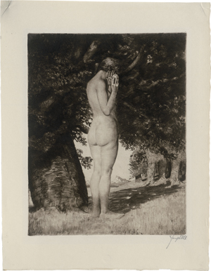 Lot 5468, Auction  126, Uhl, Joseph, Eva am Baum der Erkenntnis