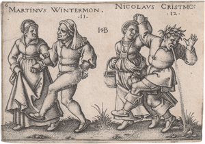 Lot 5496, Auction  126, Beham, Sebald, Sechs Monatsdarstellungen