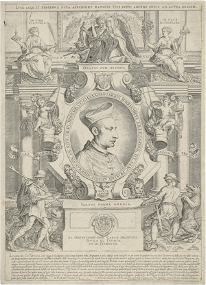 Lot 5521, Auction  126, Carracci, Agostino, Bildnis Carlo Borromeo