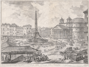 Lot 5651, Auction  126, Piranesi, Giovanni Battista, Veduta della Piazza della Rotonda