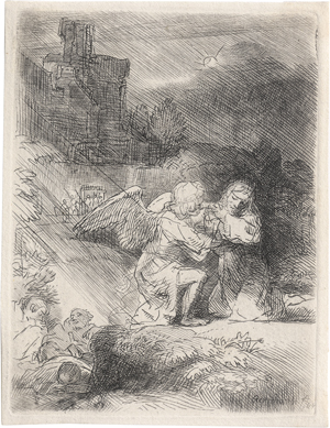 Lot 5668, Auction  126, Rembrandt Harmensz. van Rijn, Christus am Ölberg