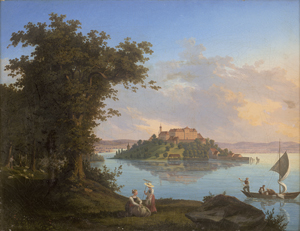 Los 6054 - Büttgen, Peter Jakob - Blick vom Ufer des Bodensees auf die Insel Mainau und das Schloss - 0 - thumb