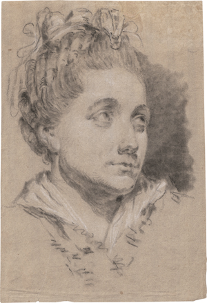 Lot 6594, Auction  126, Schenau, Johann Eleazar, Mädchenkopf mit Bändern im Haar