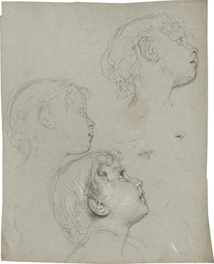 Lot 6741, Auction  126, Rothaug, Alexander, Studienblatt mit Kinderköpfen