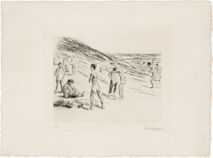 Lot 7032, Auction  126, Liebermann, Max, Badende Jungen