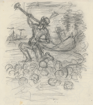 Los 7098 - Kubin, Alfred - Die Flucht; Ohne Titel - 1 - thumb