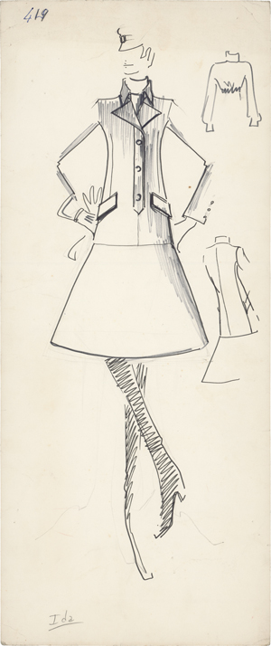 Lot 7205, Auction  126, Lagerfeld, Karl, Modezeichnung (Ida)