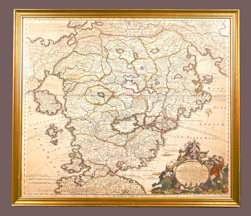 Lot 13, Auction 126, Schenk, Peter, Accurata Utopiae Tabula. Das ist der Neu entdeckten Schalck Welt