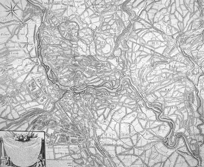 Lot 80, Auction 126, Beaurain, Jean-Baptiste Jacques de, Carte topographique de la plus grande partie du duché de Mantoue