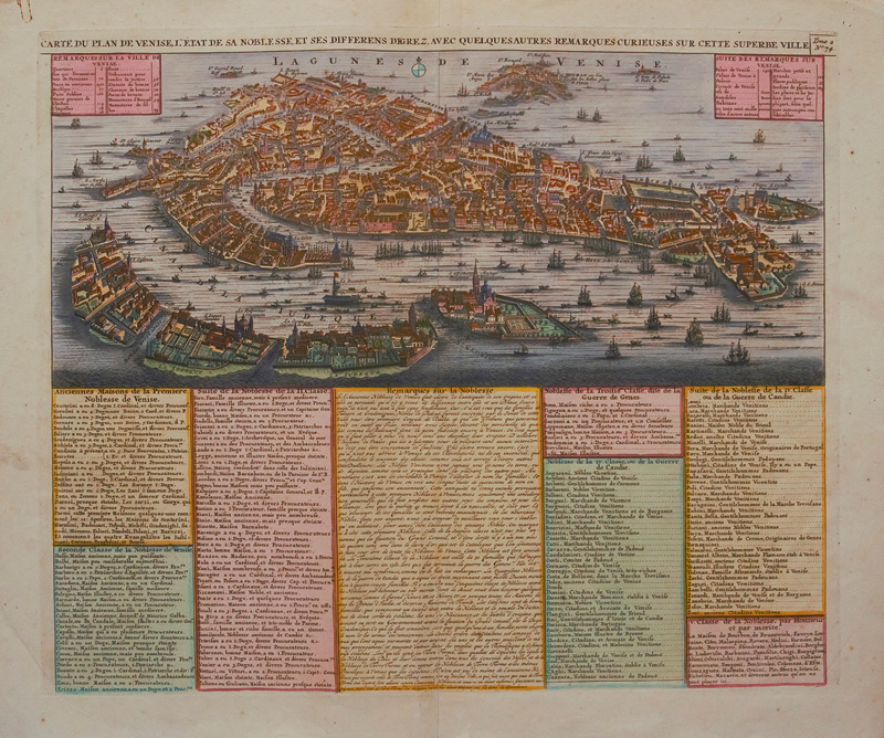 Lot 93, Auction 126, Chatelain, Henri Abraham, Carte du plan de Venise