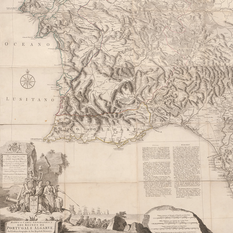 Lot 112, Auction 126, Jeffreys, Thomas, Mappa ou carta geographica dos reinos de Portugal e Algarve
