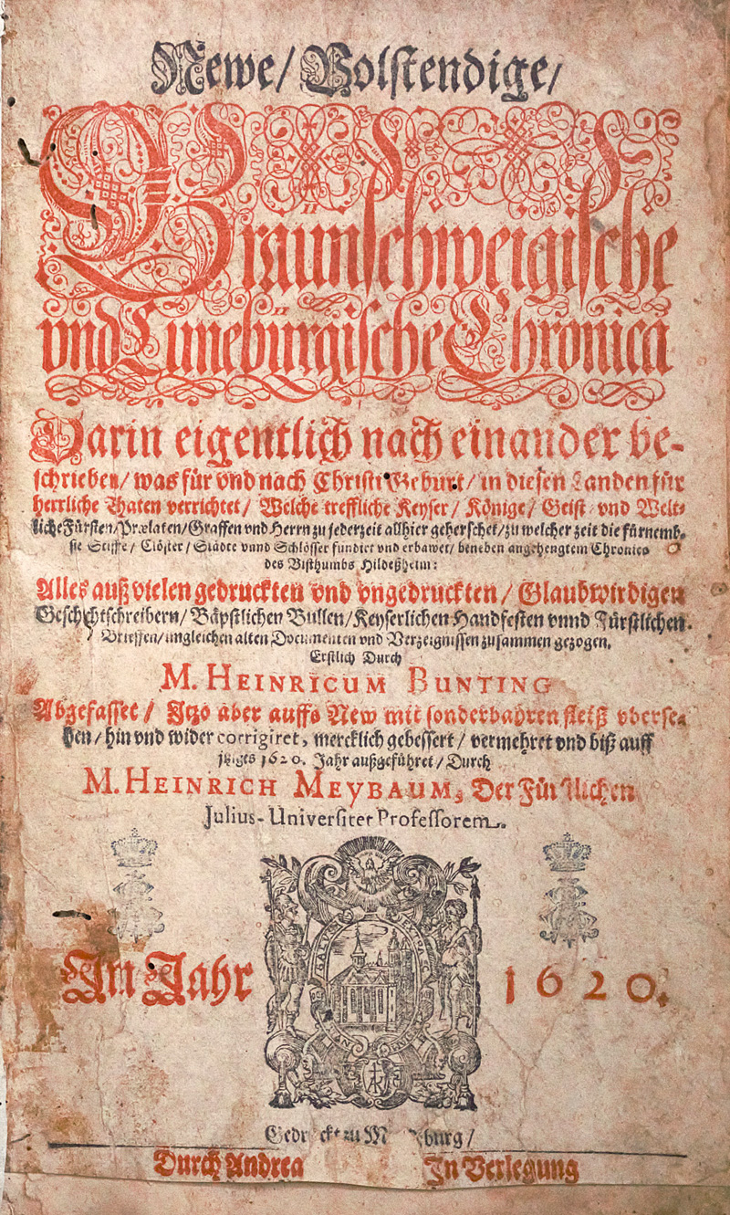 Lot 172, Auction 126, Bünting, Heinrich, Newe, volstendige, Braunschweigische und Luneburgische Chronica
