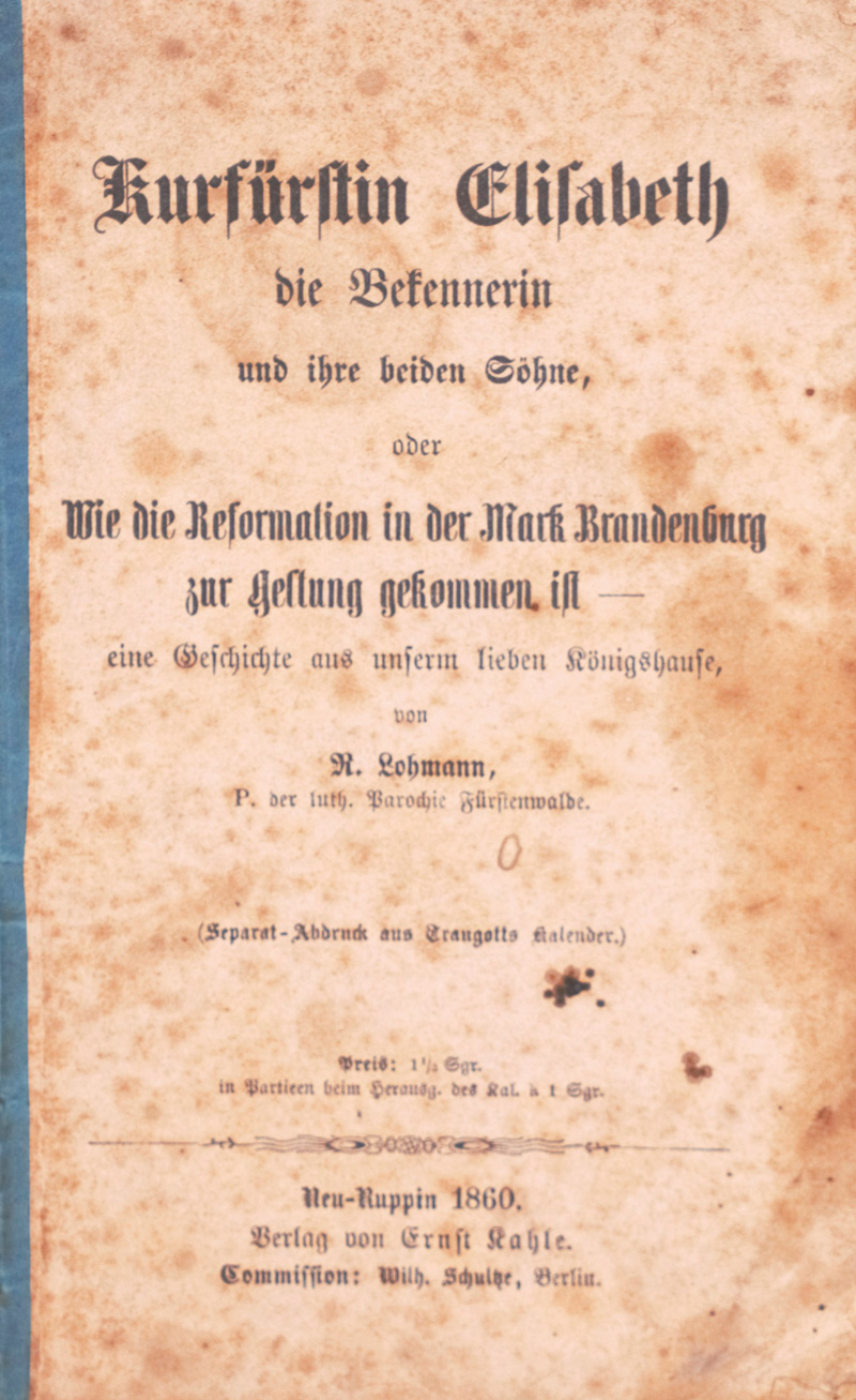 Lot 225, Auction 126, Lohmann, R., Kurfürstin Elisabeth die Bekennerin und ihre beiden Söhne,