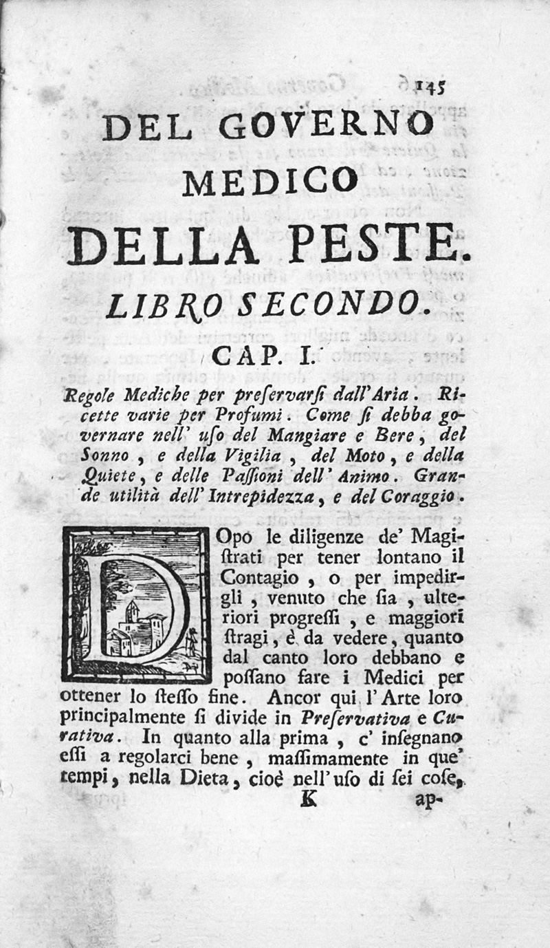 Lot 321, Auction 126, Muratori, Lodovico Antonio, Del governo della peste, e delle maniere di guardarsene