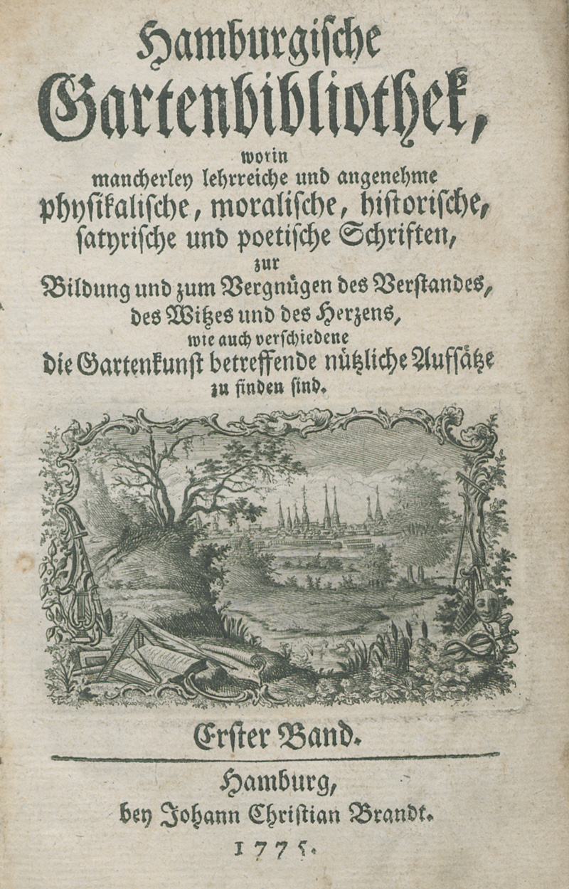 Lot 396, Auction 126, Leyding, Johann Dietrich, Hamburgische Gartenbibliothek