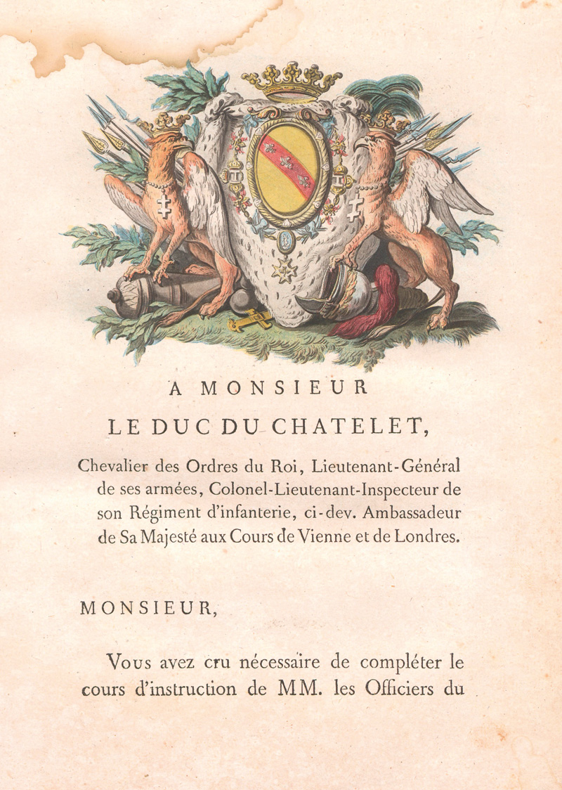 Lot 452, Auction 126, Fossé, Charles Louis François, Idées d'un militaire pour la disposition des troupes