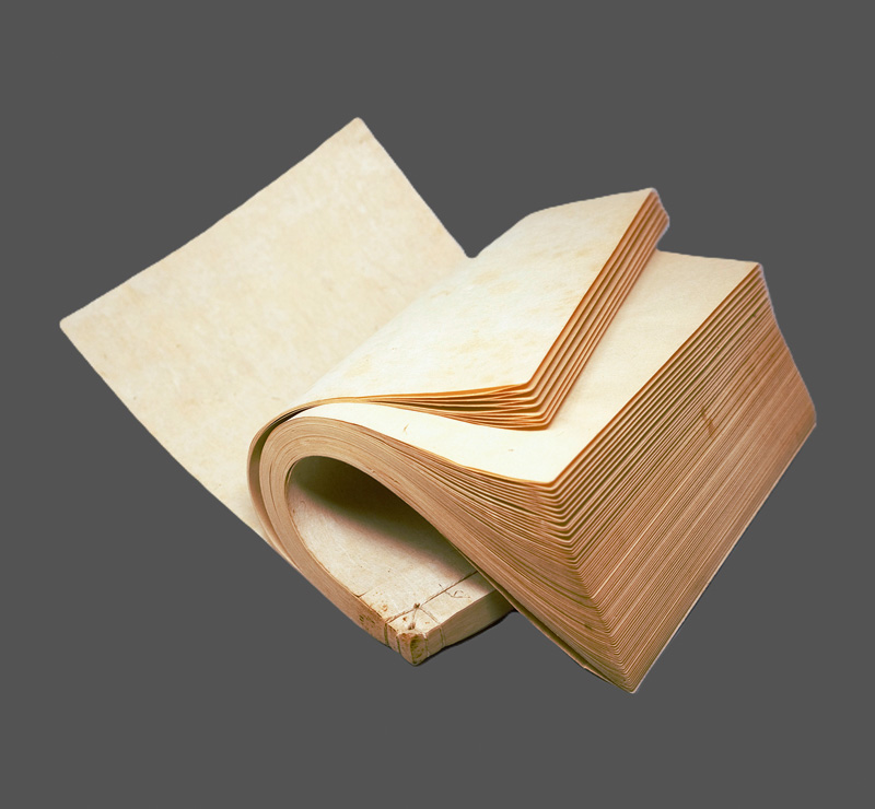 Lot 507, Auction 126, Blankobuch, Album mit 85 Vacat-Blättern aus handgeschöpftem Büttenpapier