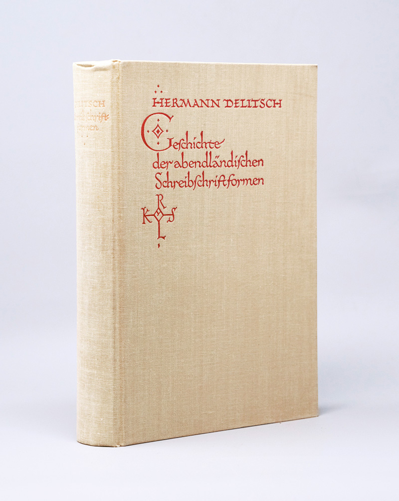 Lot 509, Auction 126, Delitsch, Hermann, Geschichte der abendländischen Schreibschriftformen. Leipzig, Karl W. Hiersemann, 1928